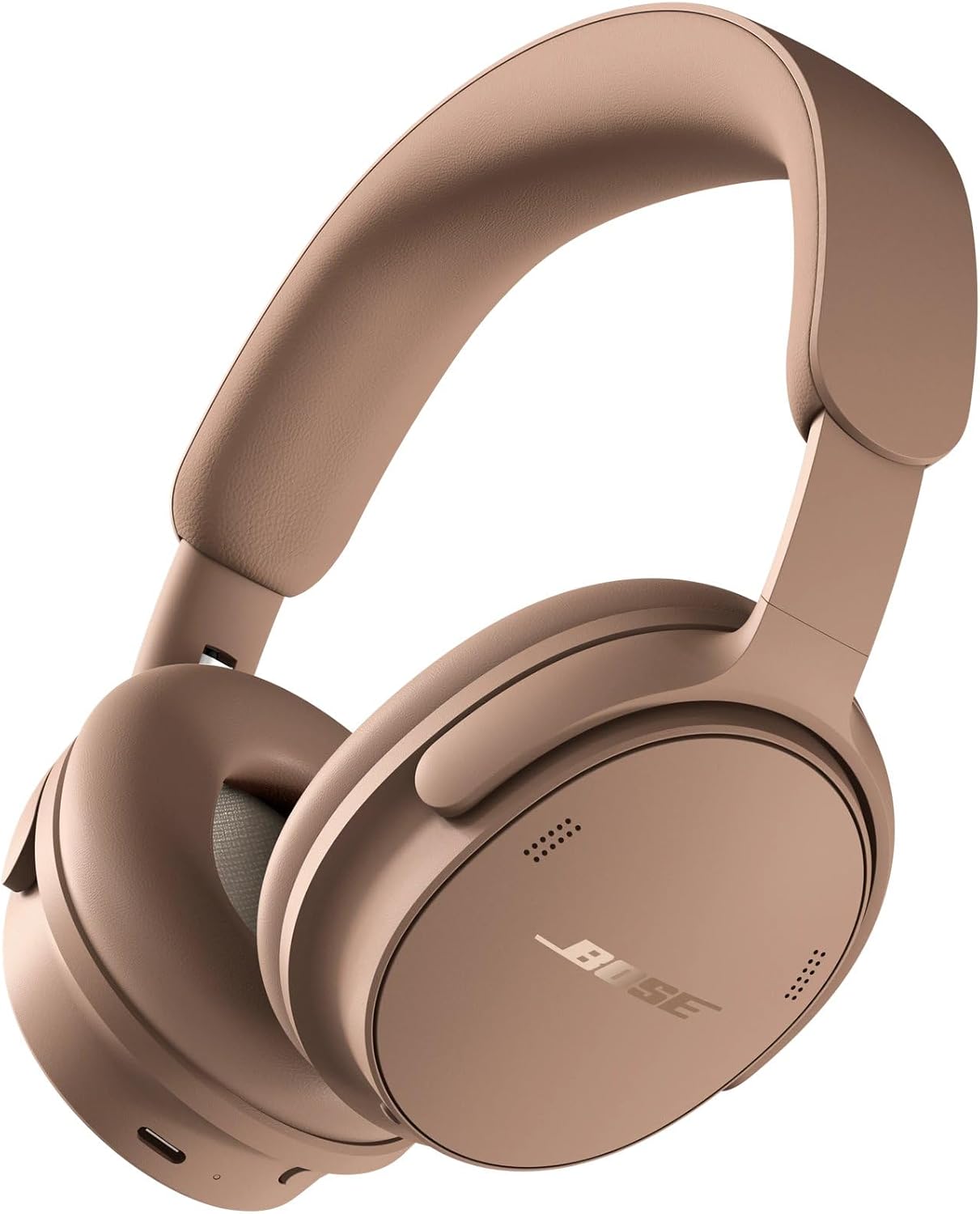 Bose QuietComfort Headphones (2nd Gen) - Wireless Headphones, Active Over Ear Noise Cancelling and Mic, Immersive Audio, USB-C Charging and Lossless Audio, Up to 24 Hours of Play time, Hazelnut Taupe