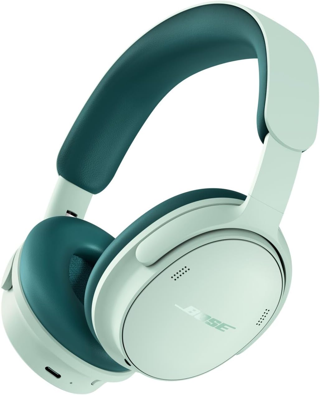 Bose QuietComfort Headphones (2nd Gen) - Wireless Headphones, Active Over Ear Noise Cancelling and Mic, Immersive Audio, USB-C Charging and Lossless Audio, Up to 24 Hours of Play time, Dewdrop Mint