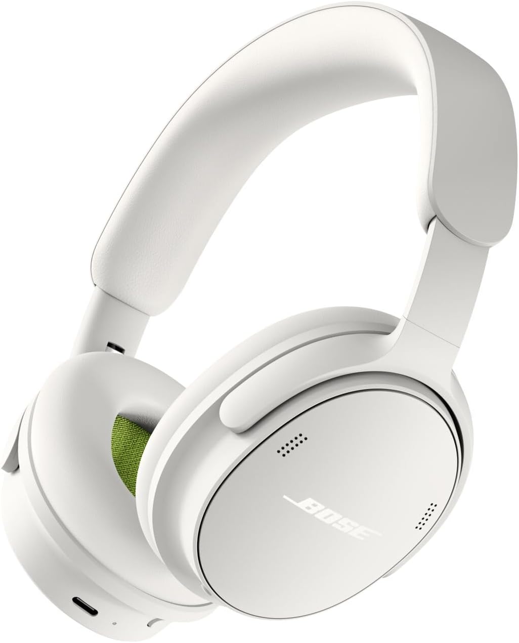 Bose QuietComfort Headphones (2nd Gen) - Wireless Headphones, Active Over Ear Noise Cancelling and Mic, Immersive Audio, USB-C Charging and Lossless Audio, Up to 24 Hours of Play time, White Smoke