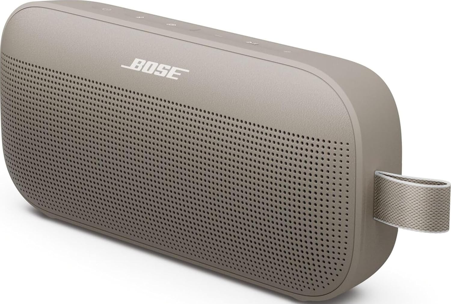 Bose SoundLink Flex Bluetooth Speaker (2nd Gen) - Portable Outdoor Speaker with Hi-Fi Audio, Waterproof and Dustproof, USB-C, Up to 12 Hours Battery Life, Sandstone