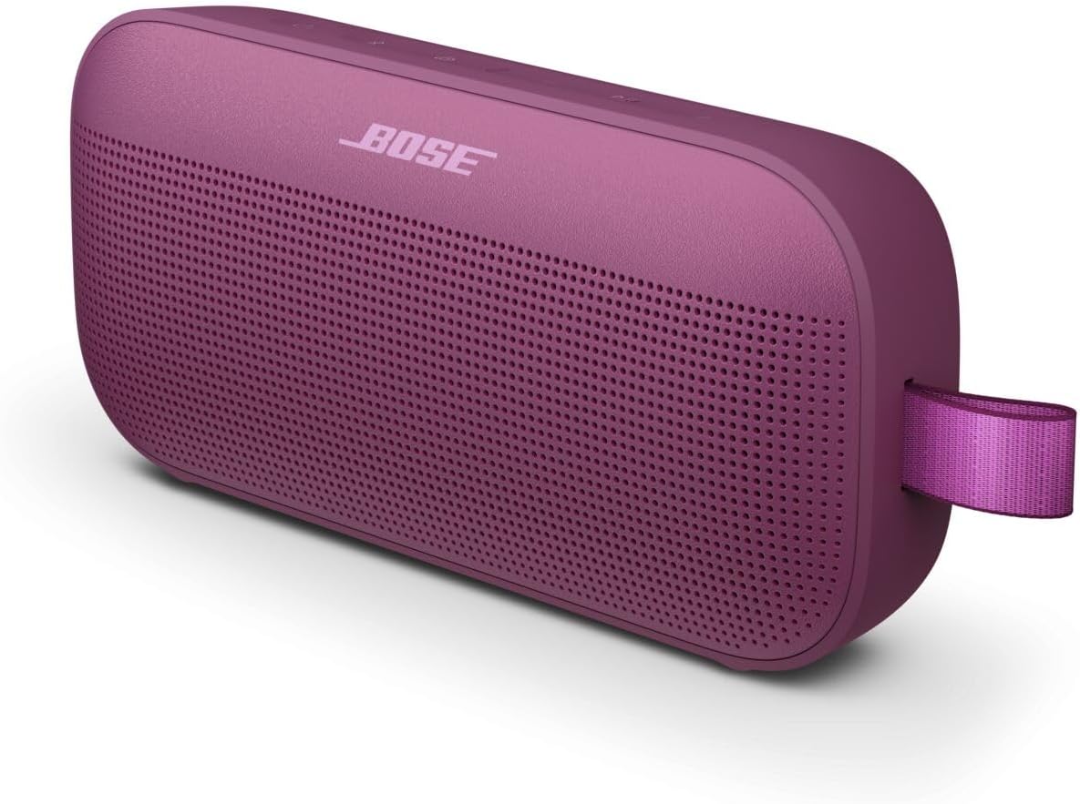 Bose SoundLink Flex Bluetooth Speaker (2nd Gen) - Portable Outdoor Speaker with Hi-Fi Audio, Waterproof and Dustproof, USB-C, Up to 12 Hours Battery Life, Rosewood Mauve - Limited Edition Color