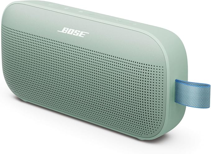Bose SoundLink Flex Portable Bluetooth Speaker (2nd Gen), Portable Outdoor Speaker with Hi-Fi Audio, Up to 12 Hours Battery Life, Waterproof and Dustproof, Alpine Sage