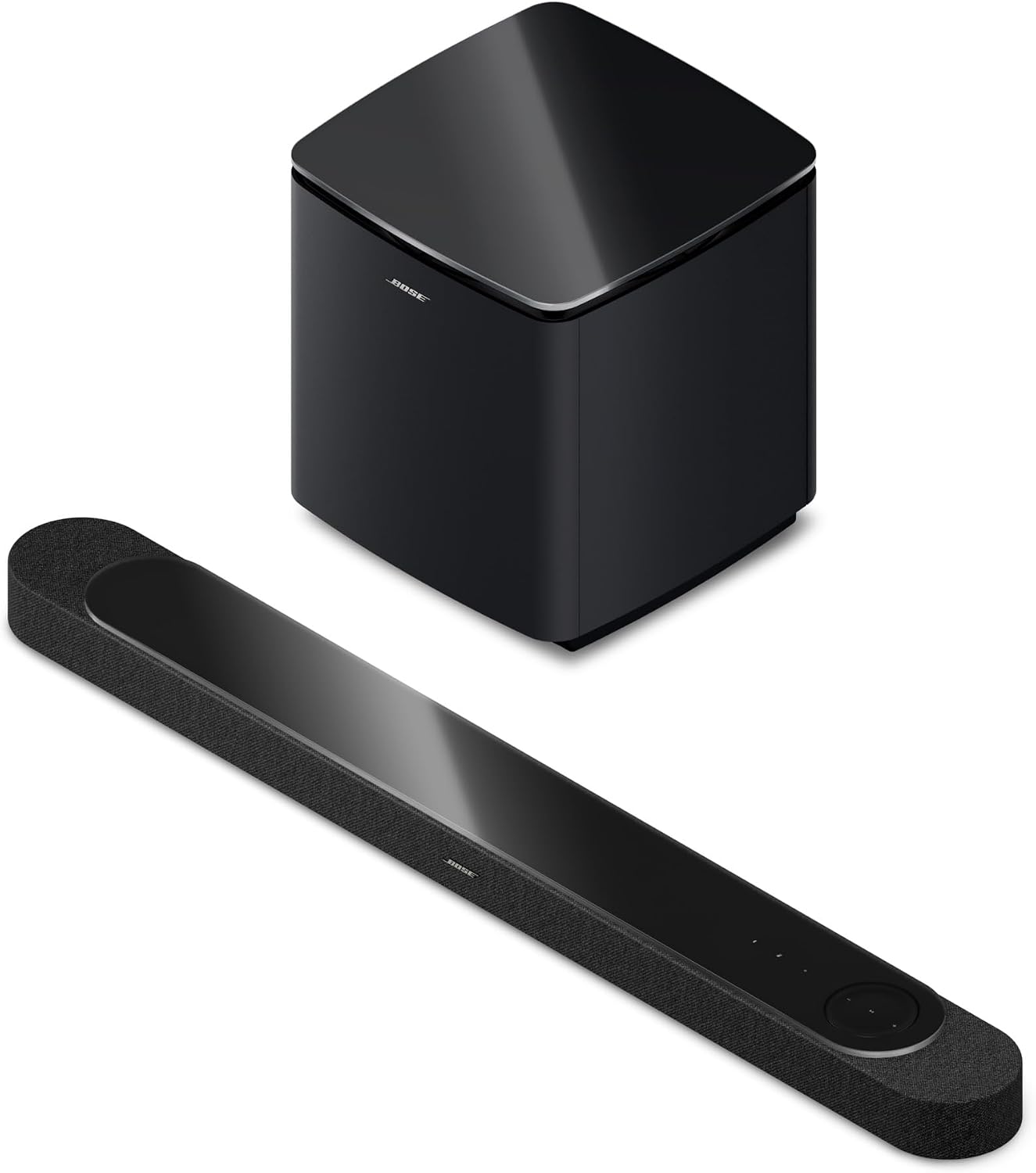 Bose Extra Bass Set (1 Lifestyle Ultra Soundbar & 1 Lifestyle Ultra Subwoofer), Wireless Home Soundbar for TV with Dolby Atmos, Surround Sound, CleanBass, AirPlay & Google Cast, Black