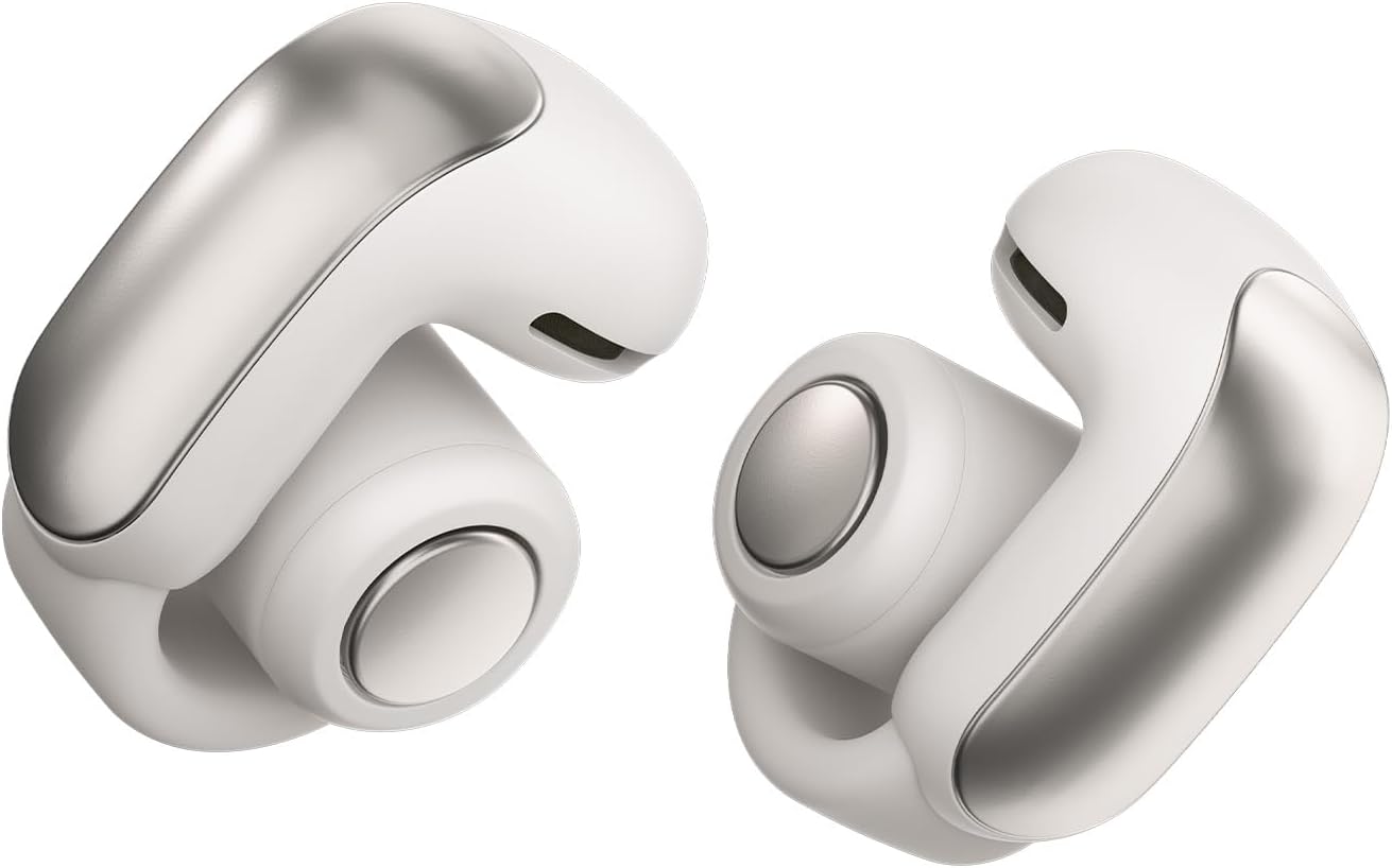 Bose (Certified Renewed) Ultra Open Earbuds, White Smoke