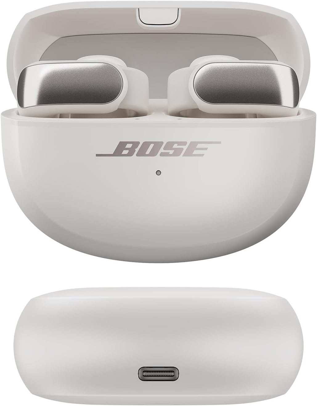 Bose (Certified Renewed) Ultra Open Earbuds, White Smoke